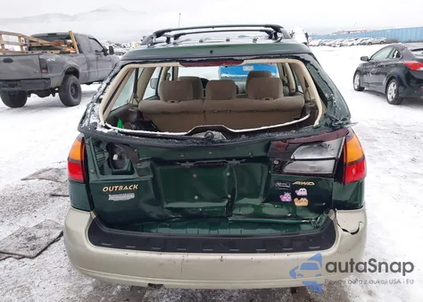 2000 Subaru Outback z USA, uszkodzony, nr VIN 4S3BH6655Y7660674